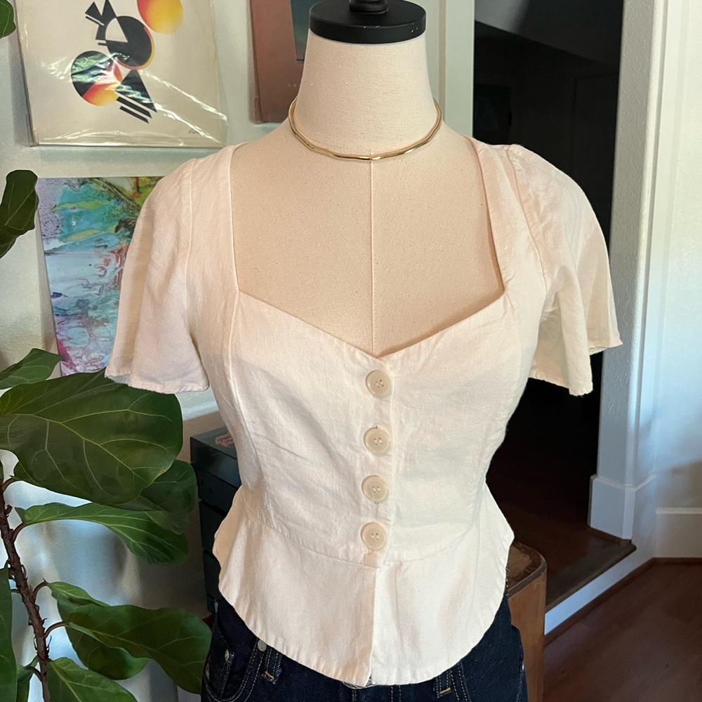 Zara Linen Blouse